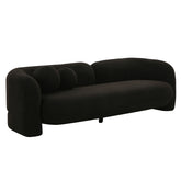 Amelie Black Faux Fur Sofa Model: TOV-L68582